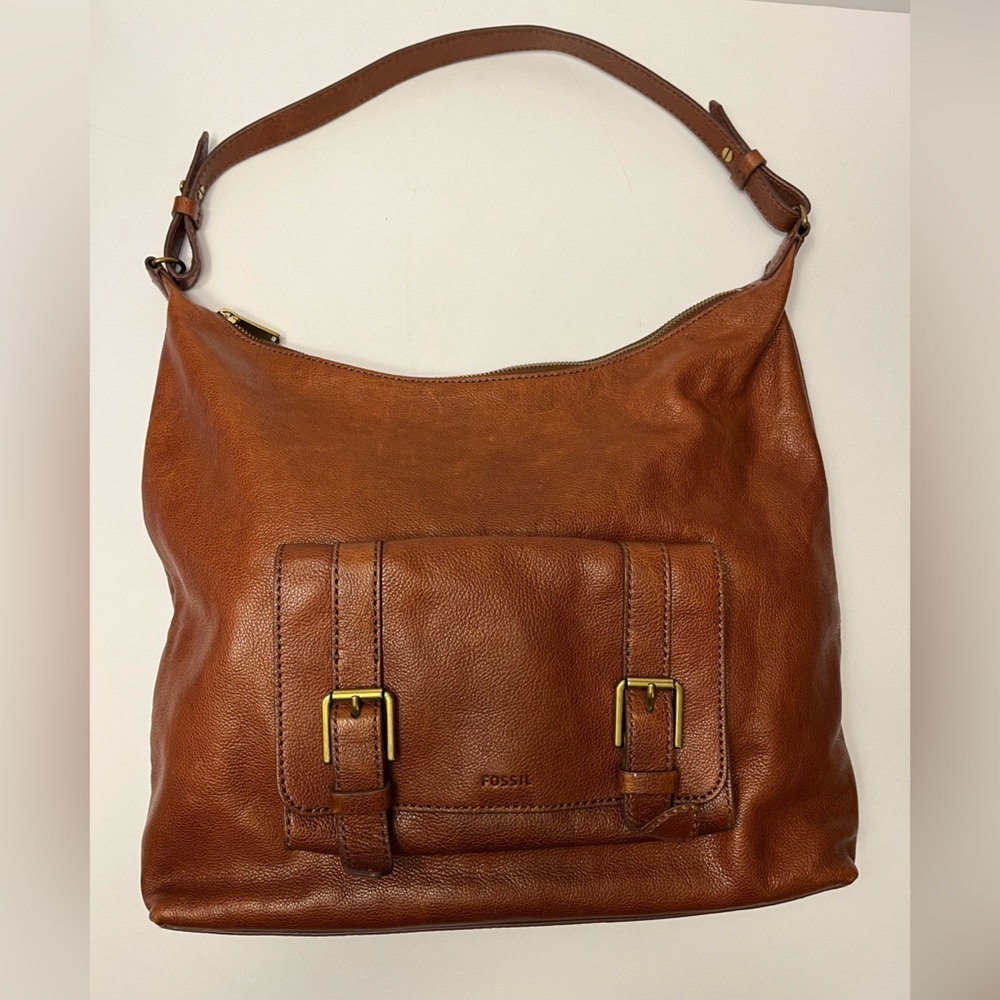 🍂 Fossil Cleo Hobo Leather Shoulder Bag​​​ - Picture 2 of 16